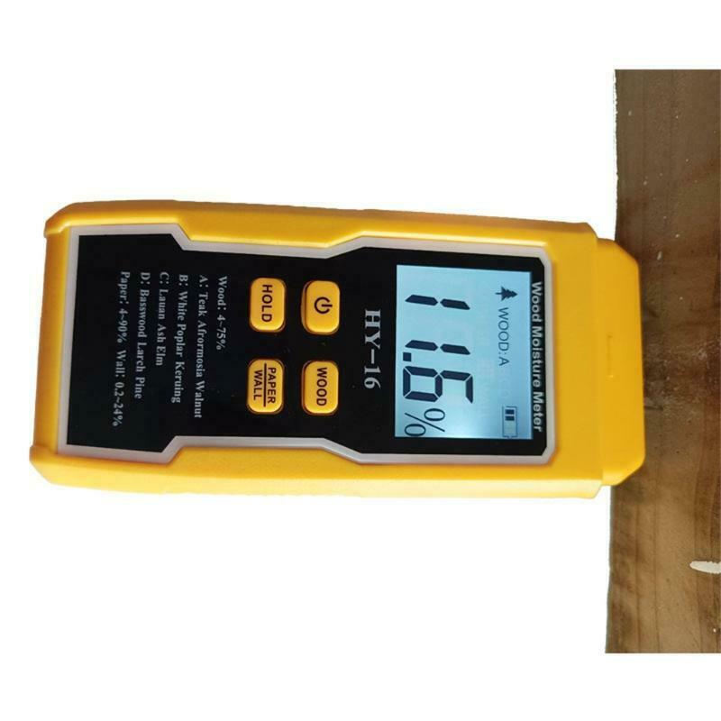 Wood Moisture Meter Two Pins Wall Moisture Detector Paper Humidity Tester