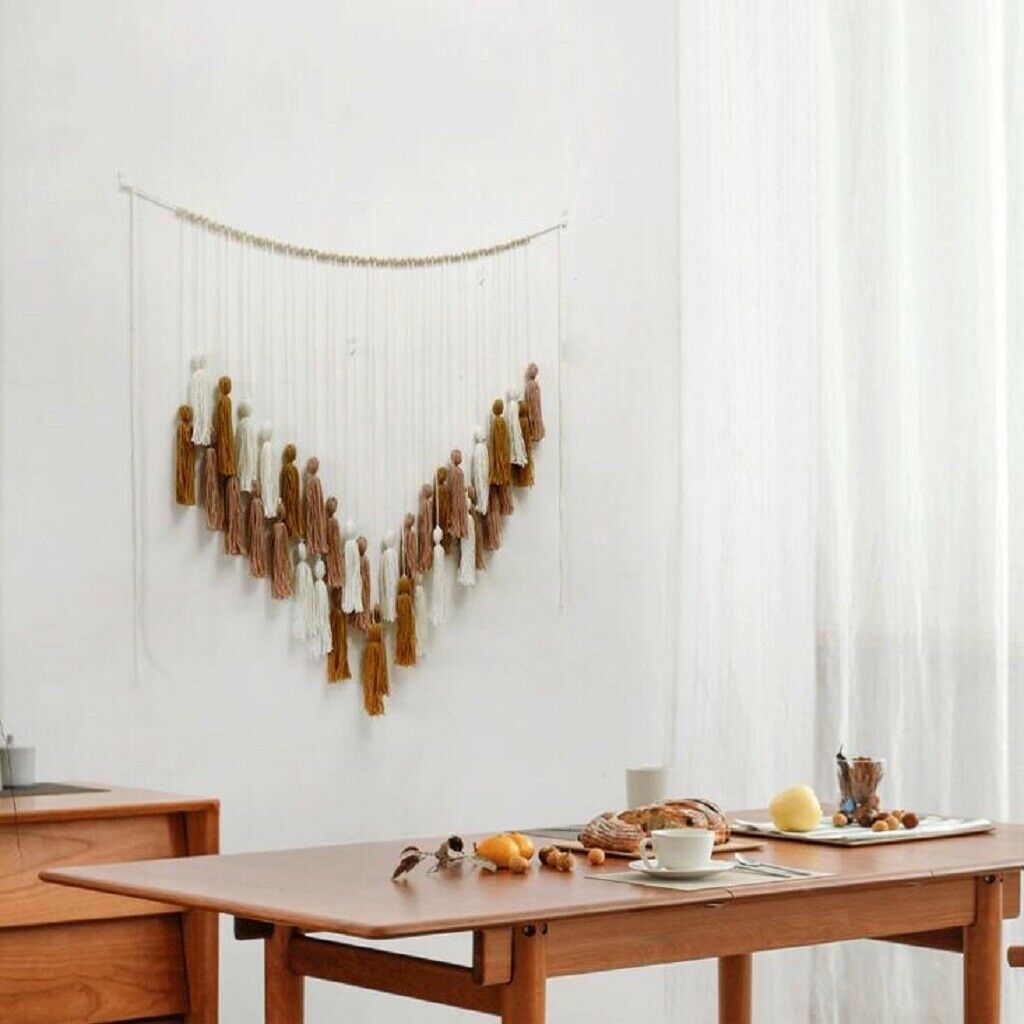 35inchx40inch Cotton Tassel Tapestry Fringe Wall Hanging Art Dorm Decor