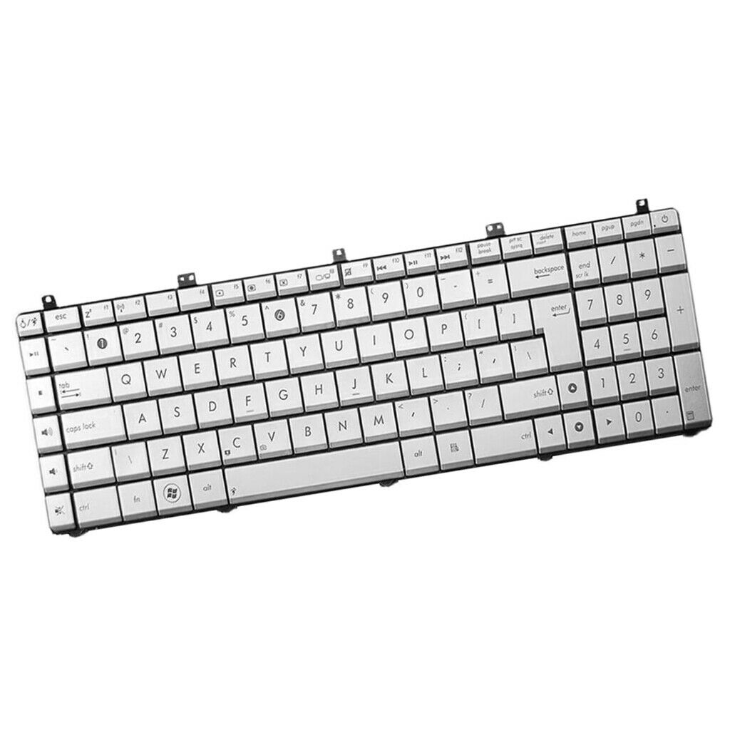 Laptop white US keyboard without backlight for ASUS N75 N75S