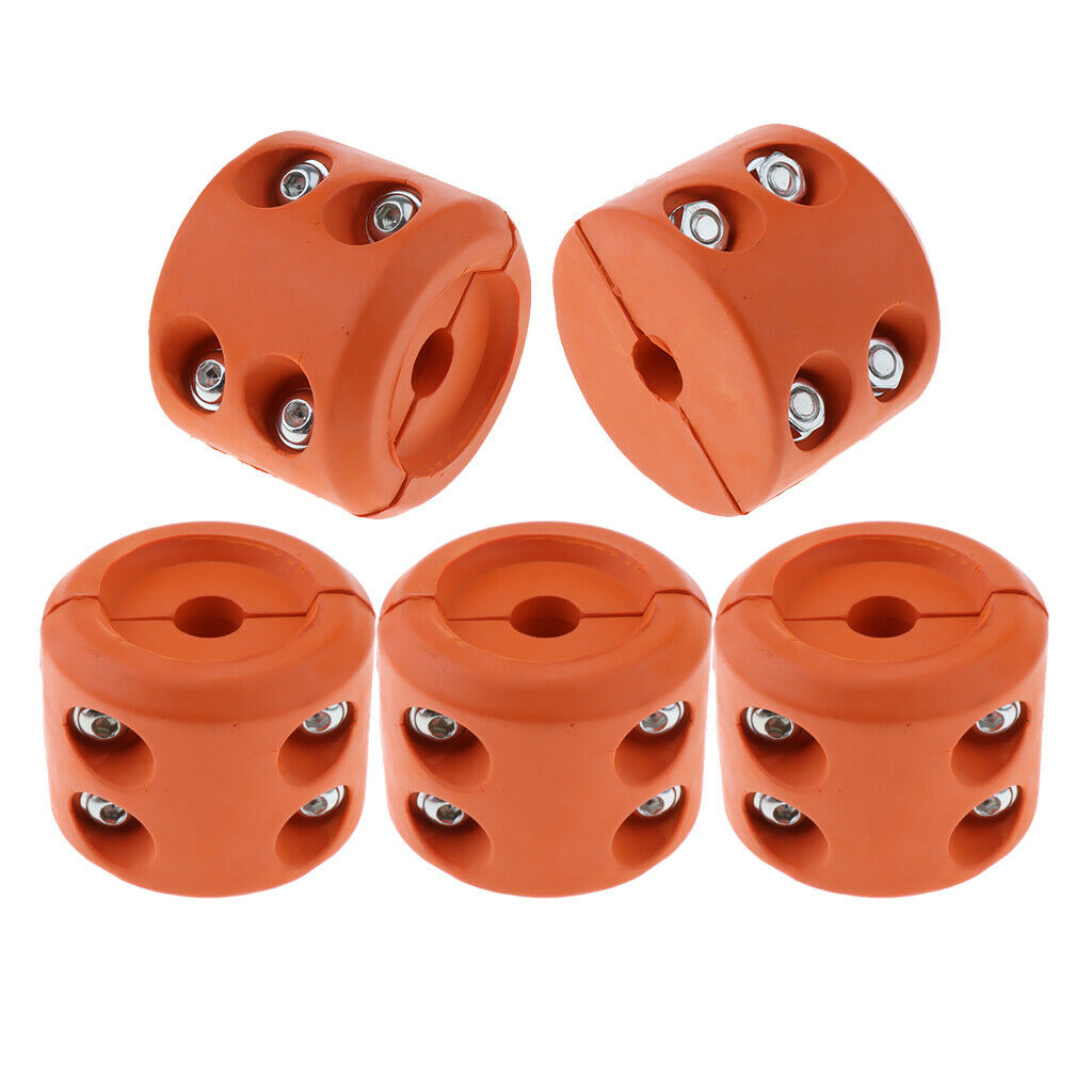 5x Universal Winch Cable Hook Stopper Rubber Rope Line Saver for ATV UTV Vehicle