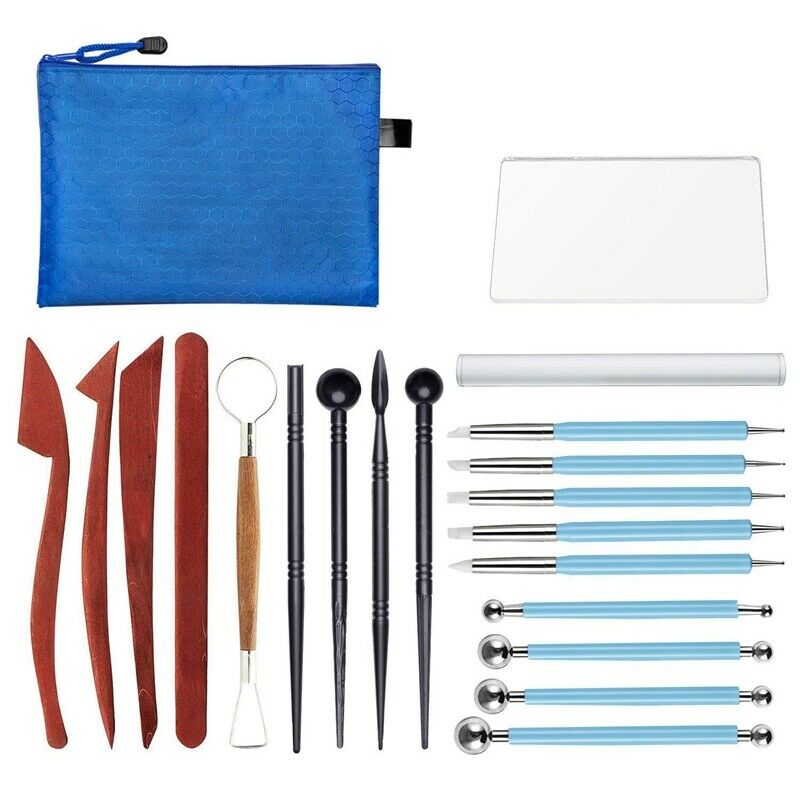 1X(20 Pieces Modeling Clay Sculpting Tools Set Polymer Clay Tools Include Ca8J9)