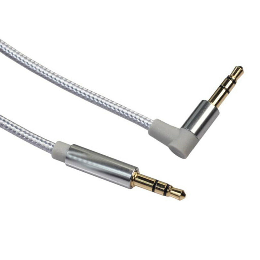 3.5mm Audio Cable Nylon Braided Male to Male Aux Cord 50cm