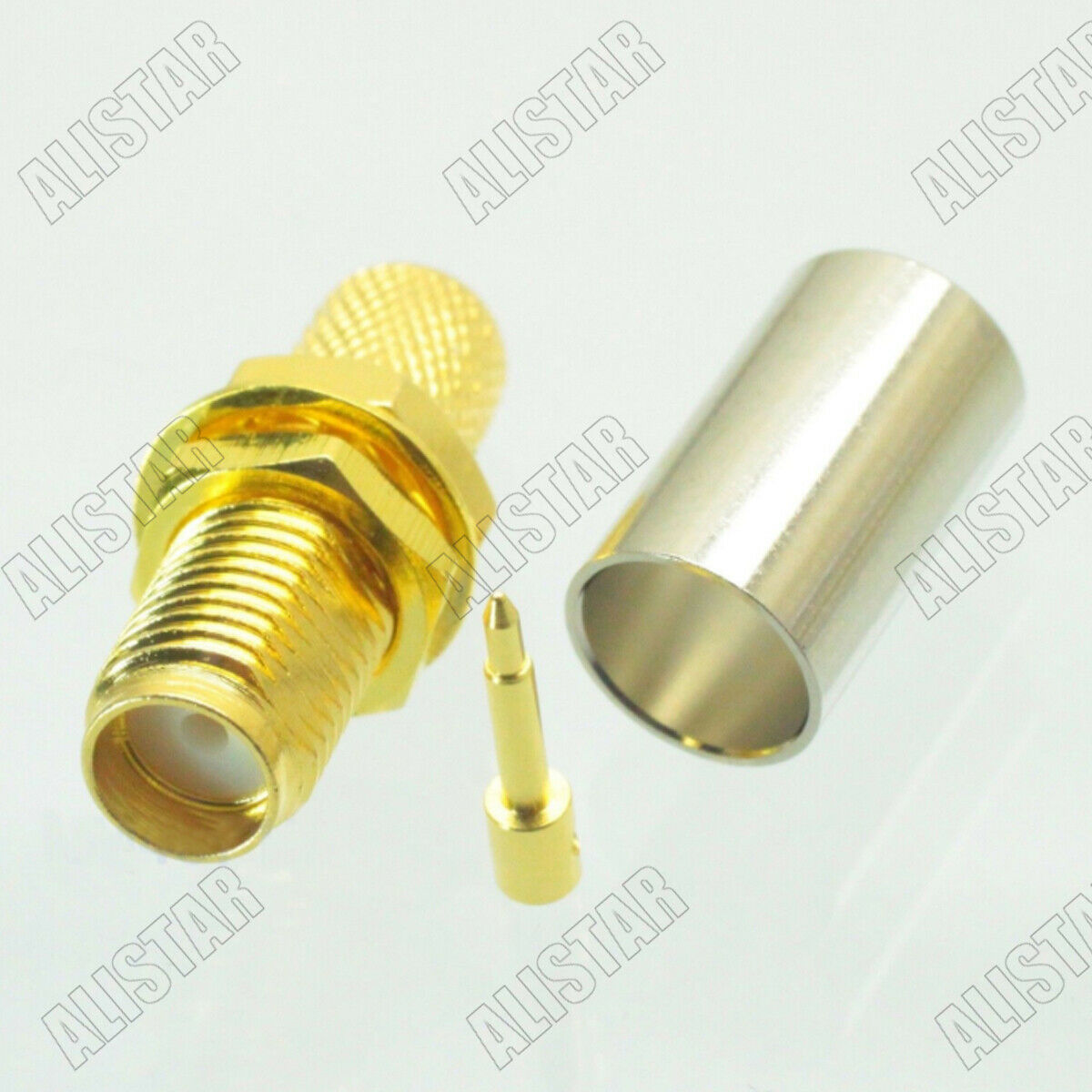 20x RP SMA Female Crimp Attachment for LMR240 Cable RF Connector LMR-240