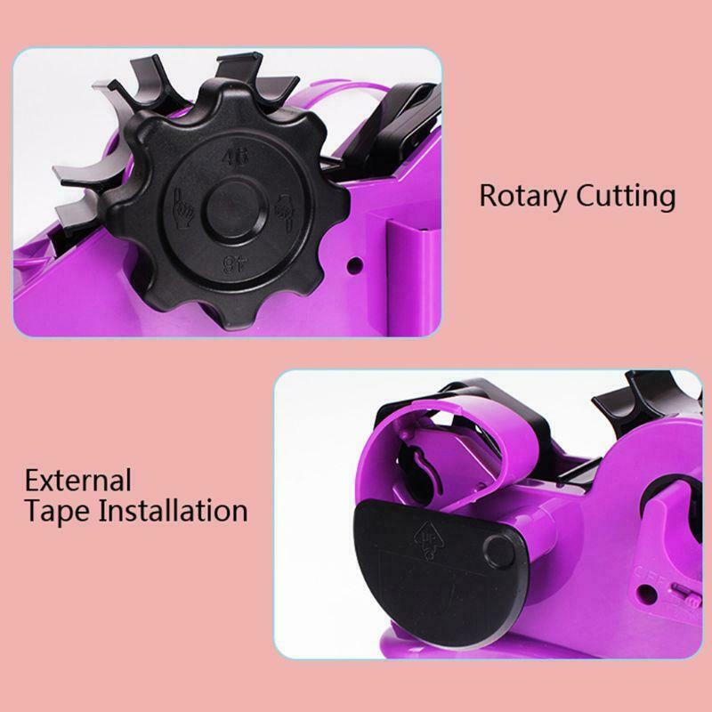 Semi-Auto Tape Dispenser With 35mm Fixed Length Tape Cutter Desktop Office Home