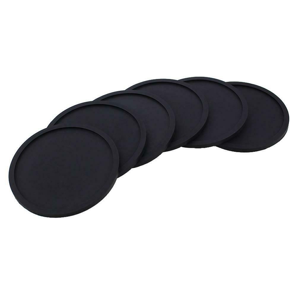Silicone Non-Slip Placemat Round Insulation Waterproof Cup Mat Tableware @