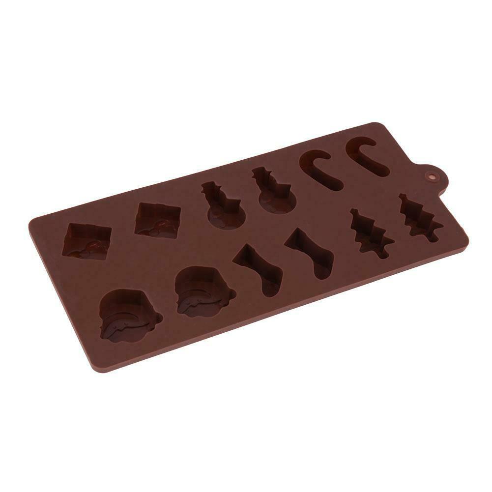 Christmas Silicone Cake Cookie Mold DIY Fondant Chocolate Baking Tool  @