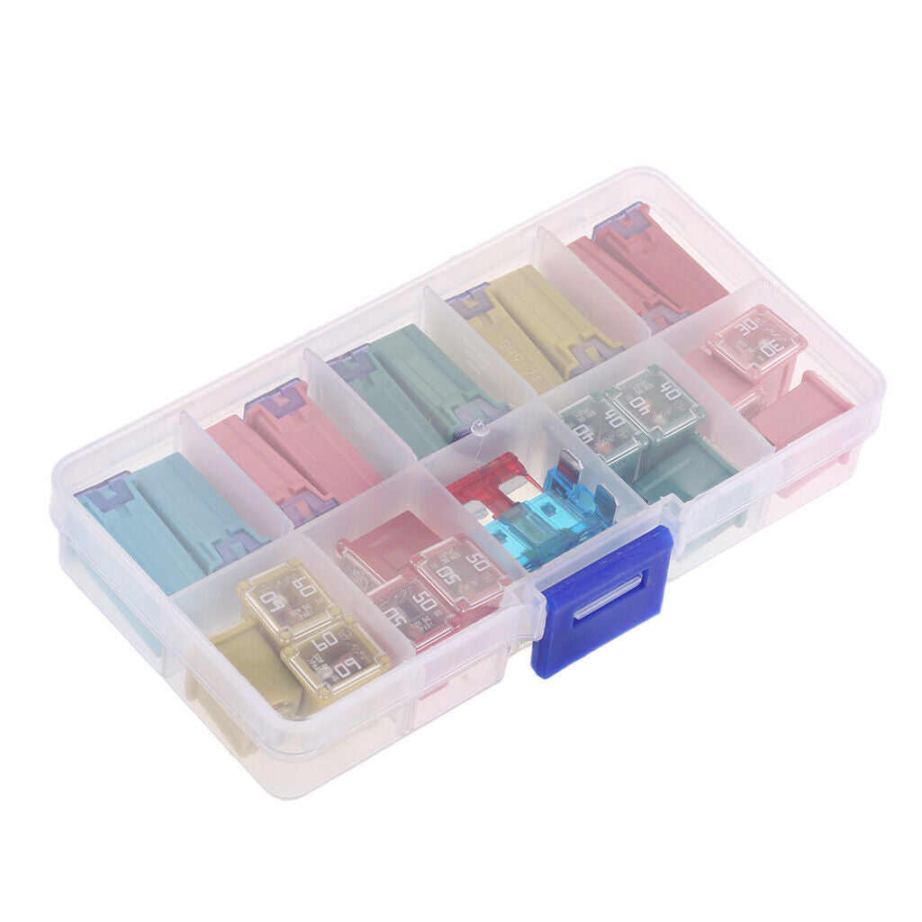 27 Pieces Mini Blade Fuse Assortment Kits for Car Truck & Fuse Holder Wire