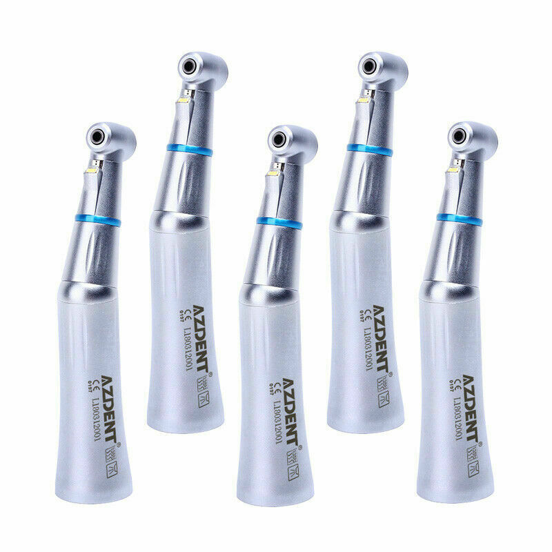 5X Dental 1:1 E-Generator LED low Speed Contra Angle Handpiece Push Butto E-Type