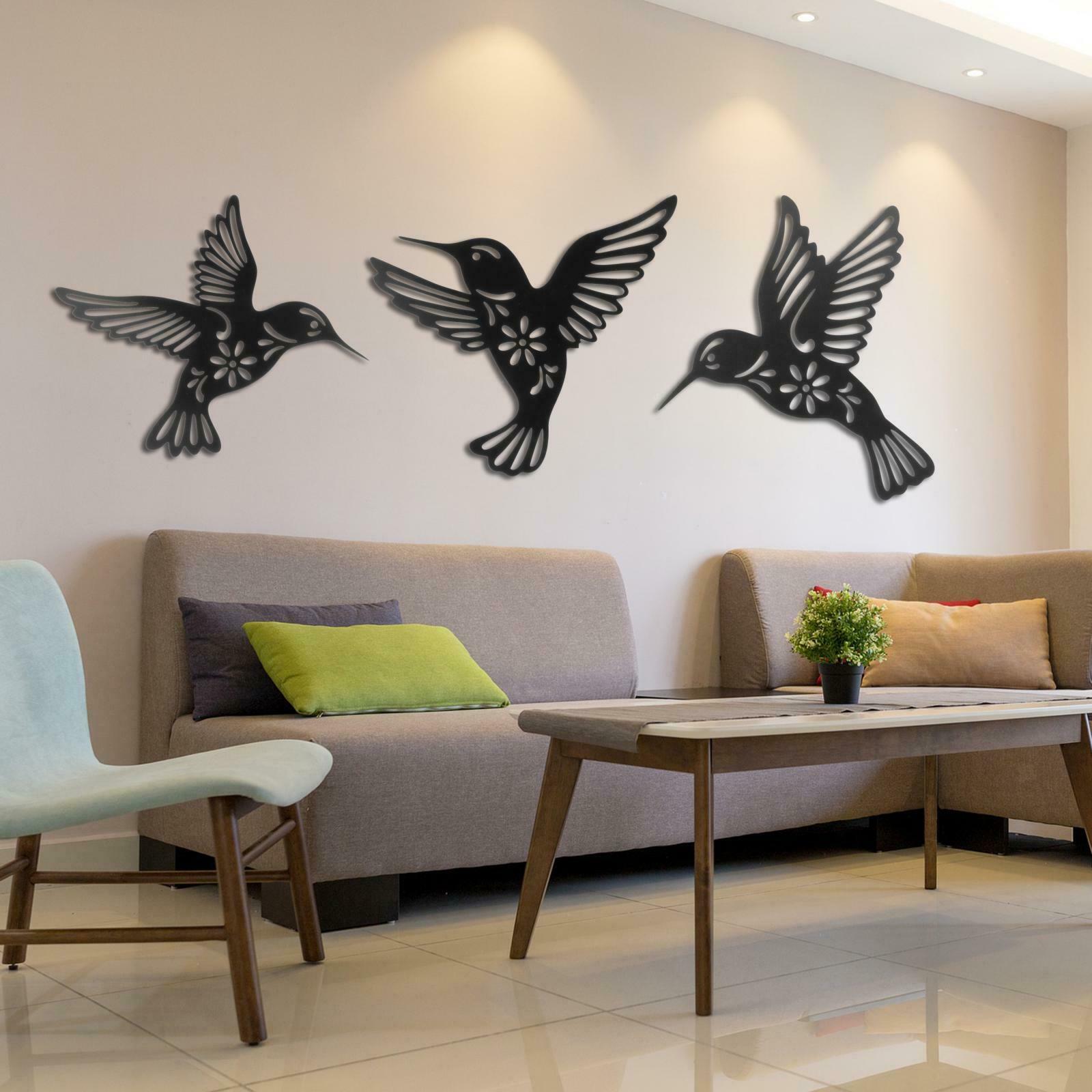 Hummingbird Wall Art Decor Houses Art Prints Floral for Kitchen Office Rooms