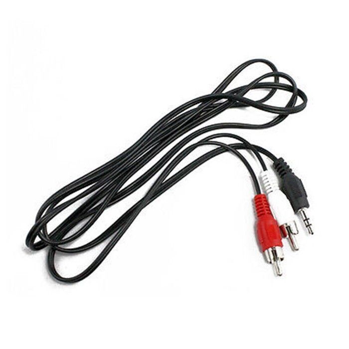 3.5mm 1/8" Jack Mini plug TO 2 RCA Male Stereo Phono Audio Speaker Adapter CABLE