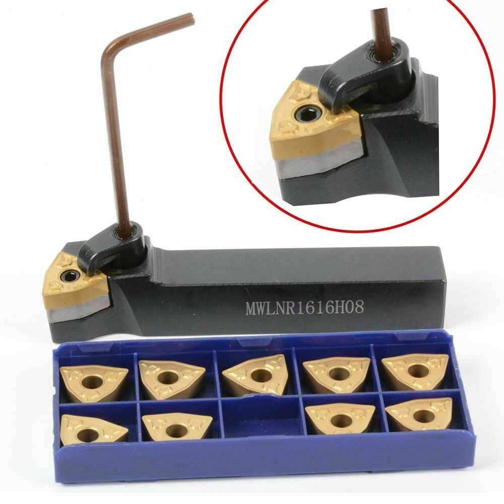 1pc MWLNR 1616H08 turning holder tool + WNMG080408-CM carbide insert for lathe