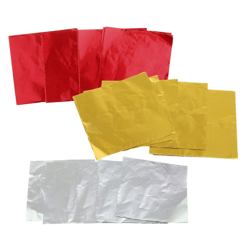 300 Pieces Chocolate Candy Sweets DIY Package Foil Paper Aluminum Tinfoil