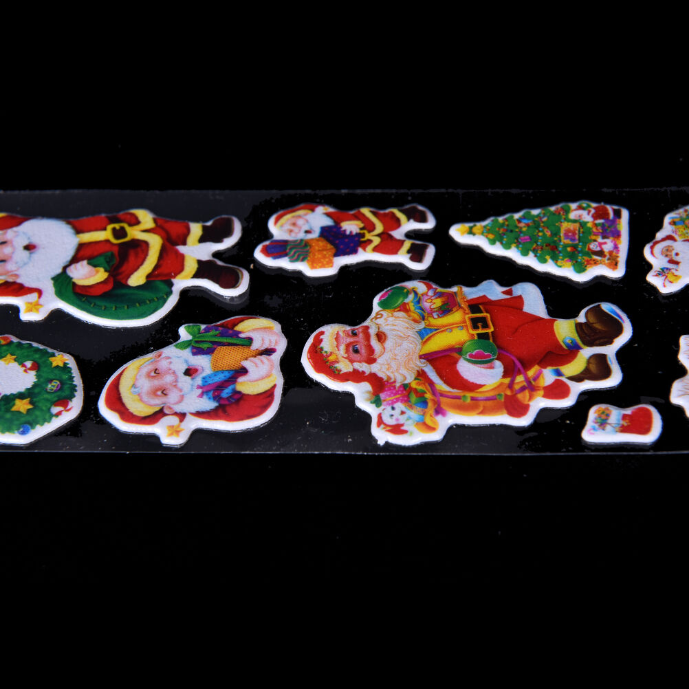 5 pcs Christmas Stickers for Kids Xmas Craft Gift Card-Making Home Decorat.l8