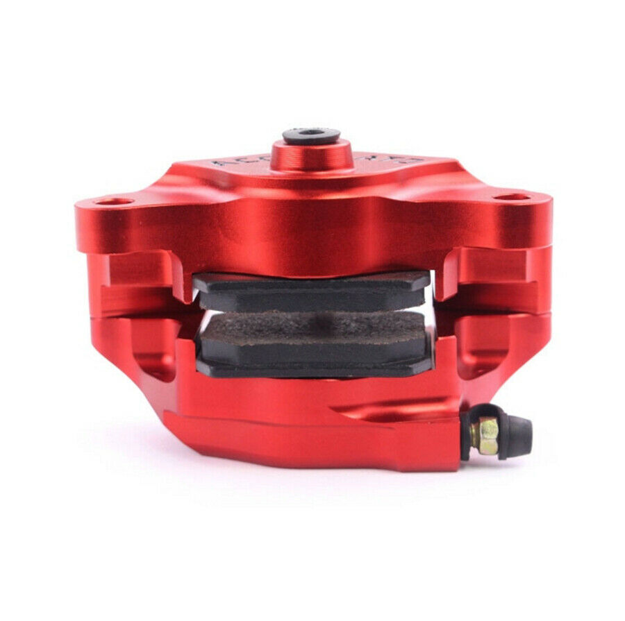 Red CNC Motorcycle Modification Brake Caliper Brake Pads and Banjo Bolt Included