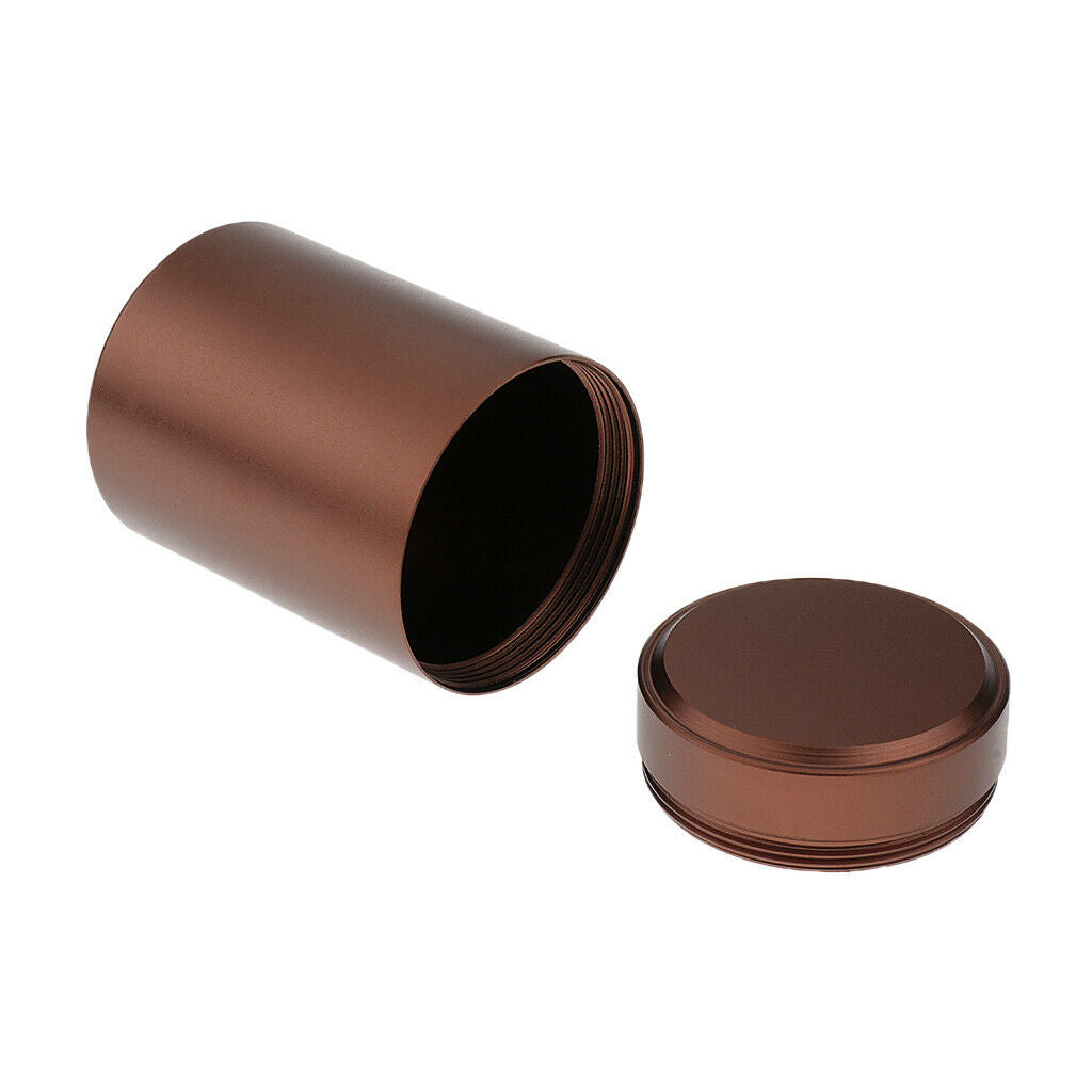 Pack of 2 Small Aluminum Tin Canisters with Airtight Lid for Tea Leaf Sugar