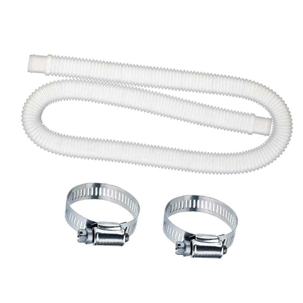 1 Set Replacement Hose with 2 Clamps Kits Stainless Steel Clamps Durable