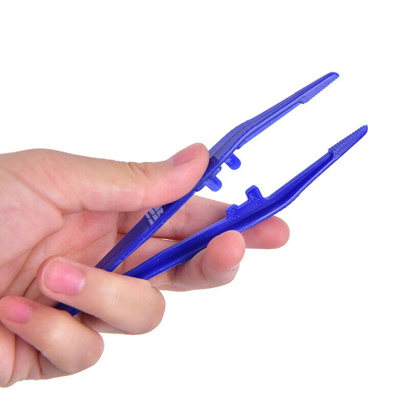 10pcs Plastic Beads Small Disposable Tweezers Tools Crafts DIY Jewelry Maki` XC