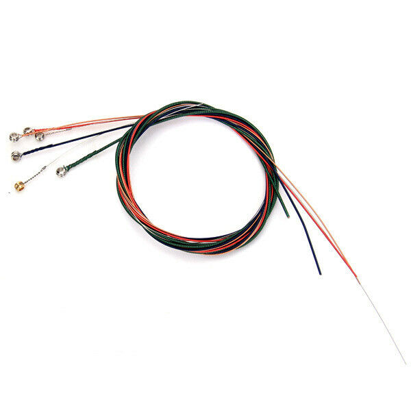 Set Of 6pcs Colorful Copper Metal Strings For Acoustic Guitar Parts Accessory
