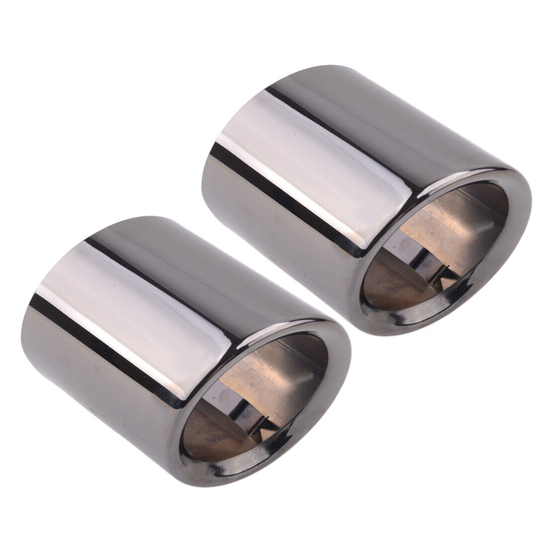 Car 2x Black Exhaust Muffler Pipe Tip fit for BMW F10 F18 520i 523i 525i 528i