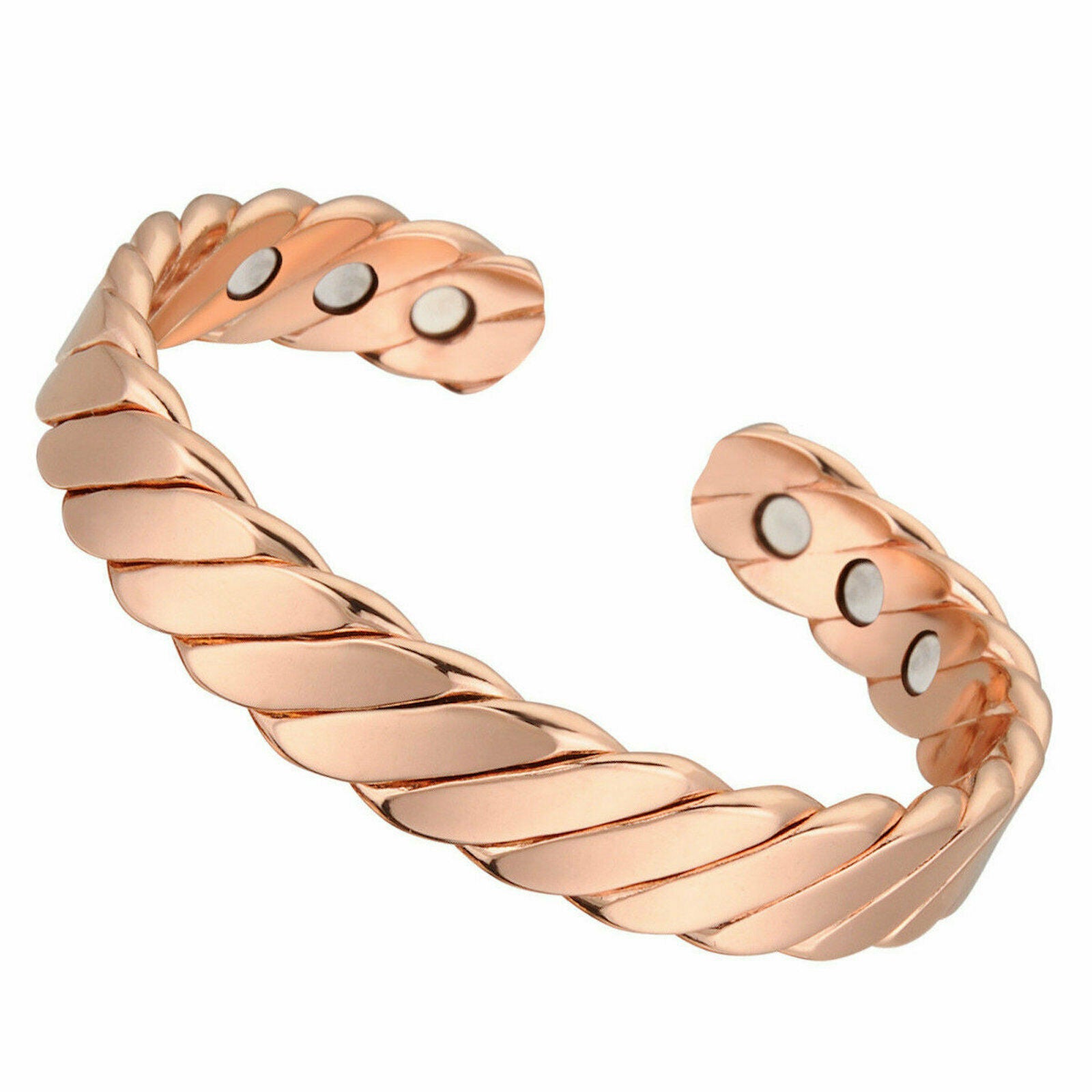 Pure Copper Magnetic Therapy Healing for Arthritis Pain Relief Bangle Bracelet