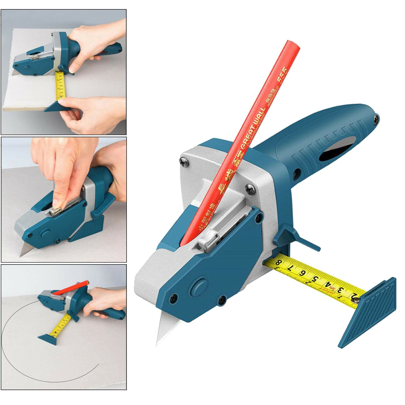 Gypsum Board Cutting Drywall Cutting Hand Tool Mark and Cut Tile Woodworking