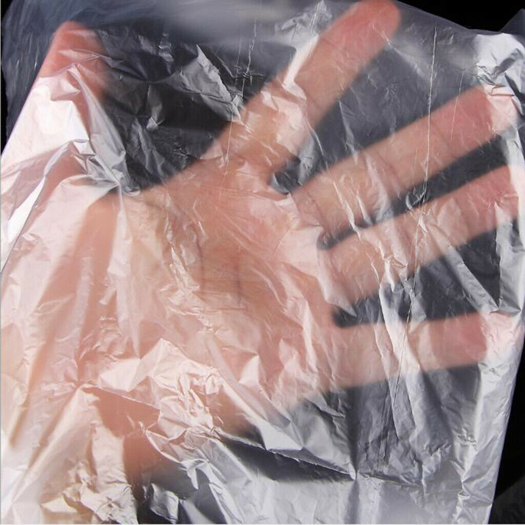 50Pcs Disposable Hair Cut Gown Stylist Capes Cloth + Ear Cover / 100x Gloves
