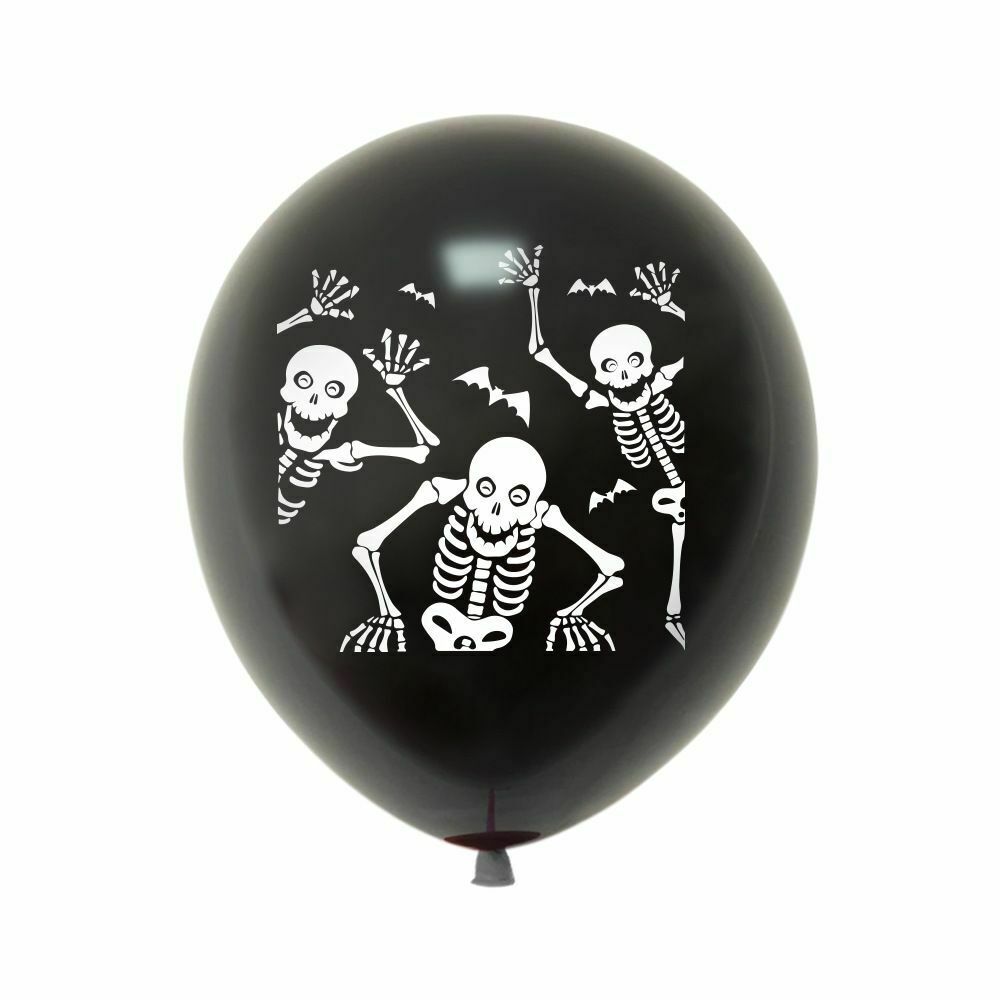 Festival Props Spider Cake Topper Banner Halloween Balloons Set Pumpkin Garland