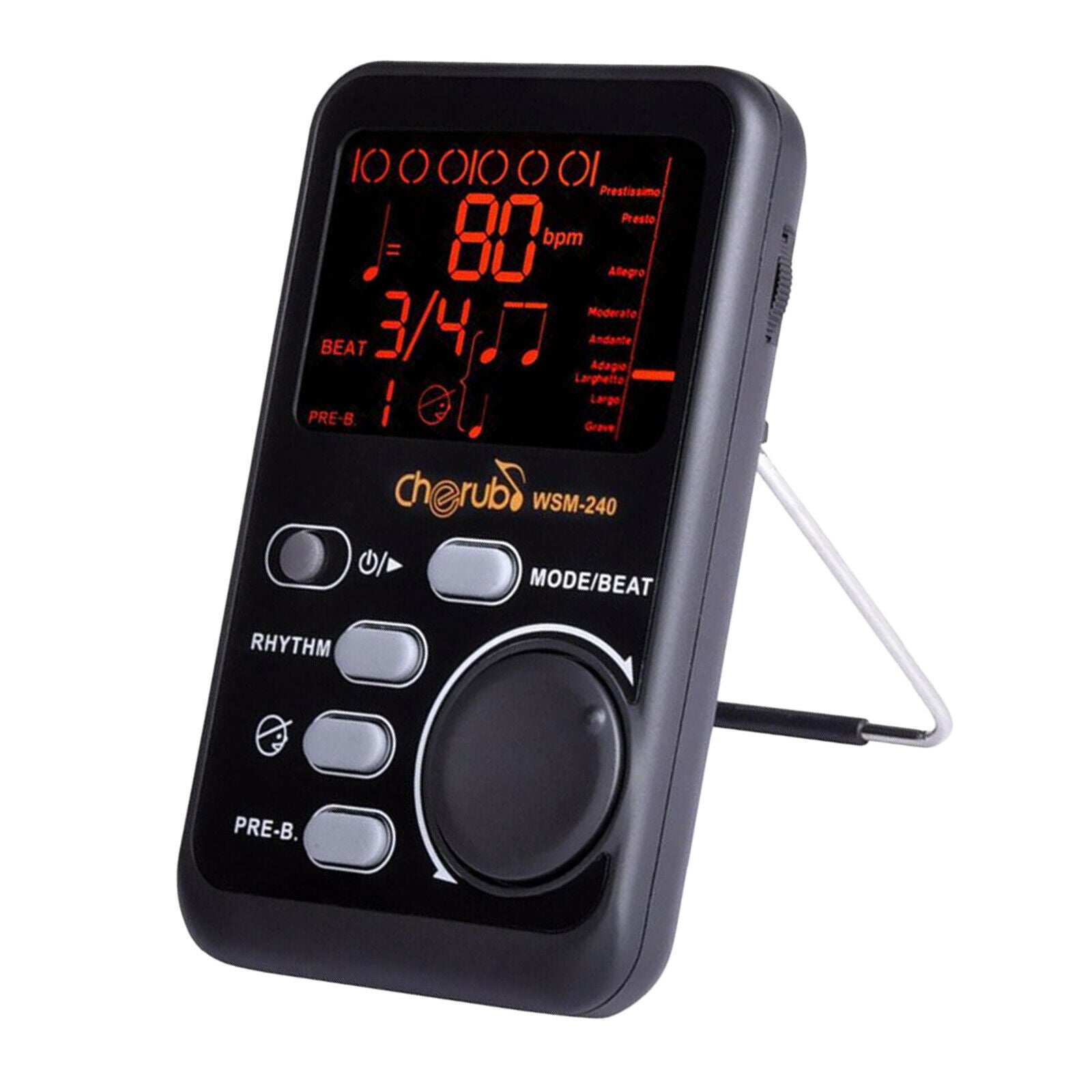 Professional LCD Metronome Tuner Beat Tempo for Piano Violin Drum Universal