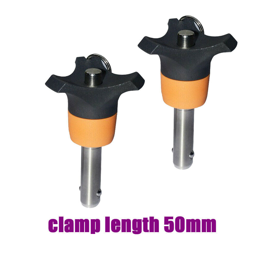 2 Pcs Stainless Steel Ball Lock Quick Release Pins, 6mm, 50mm