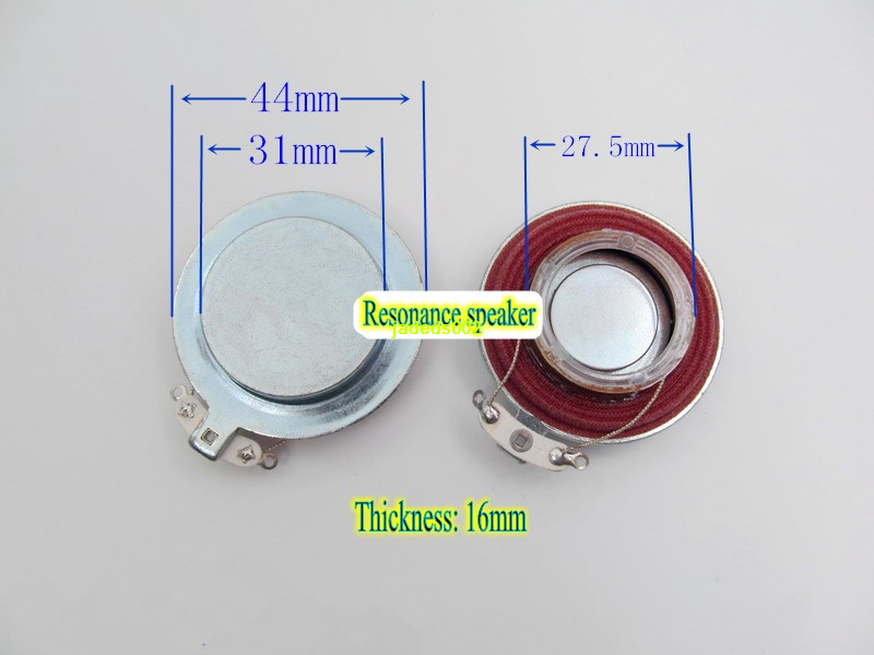 1pcs 44MM 4ohm 4Ω 15W vibration speaker Resonance Loudspeaker Flat art DIY