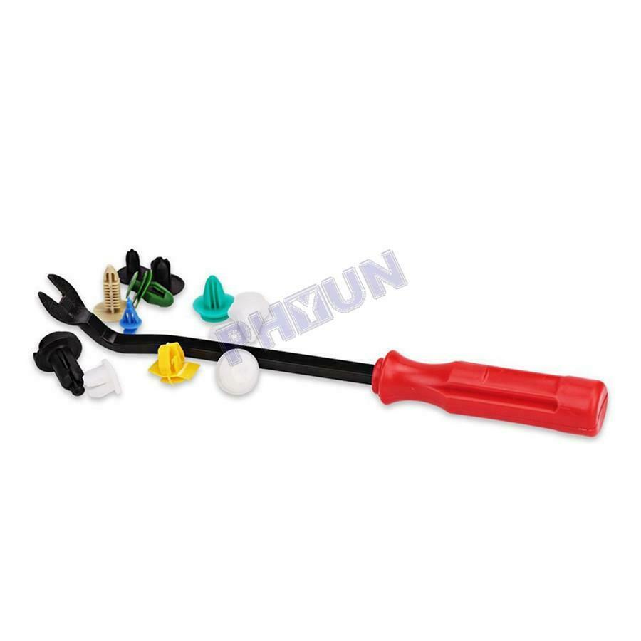 360 Car Mixed Fastener Clips Rivets + Repair Tool For Car Door Bumper Fender