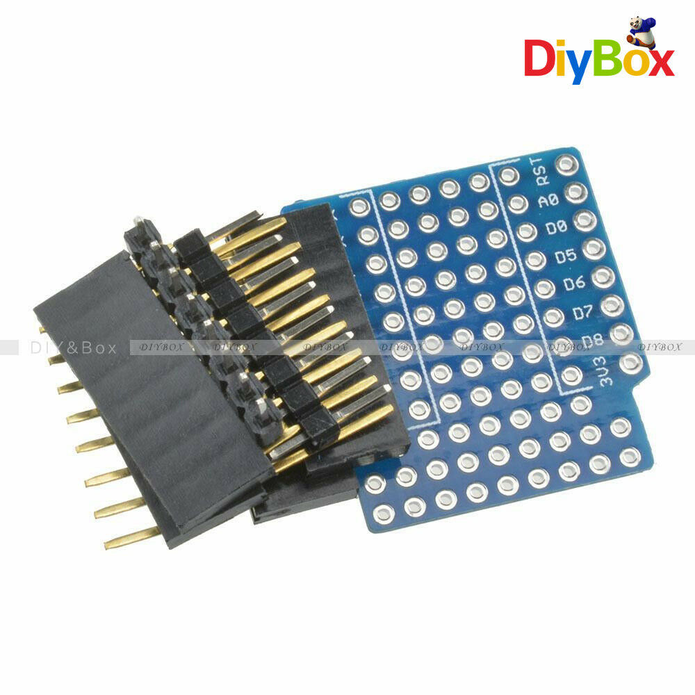 WeMos D1 ProtoBoard Shield for mini double sided perf board Arduino Compatible
