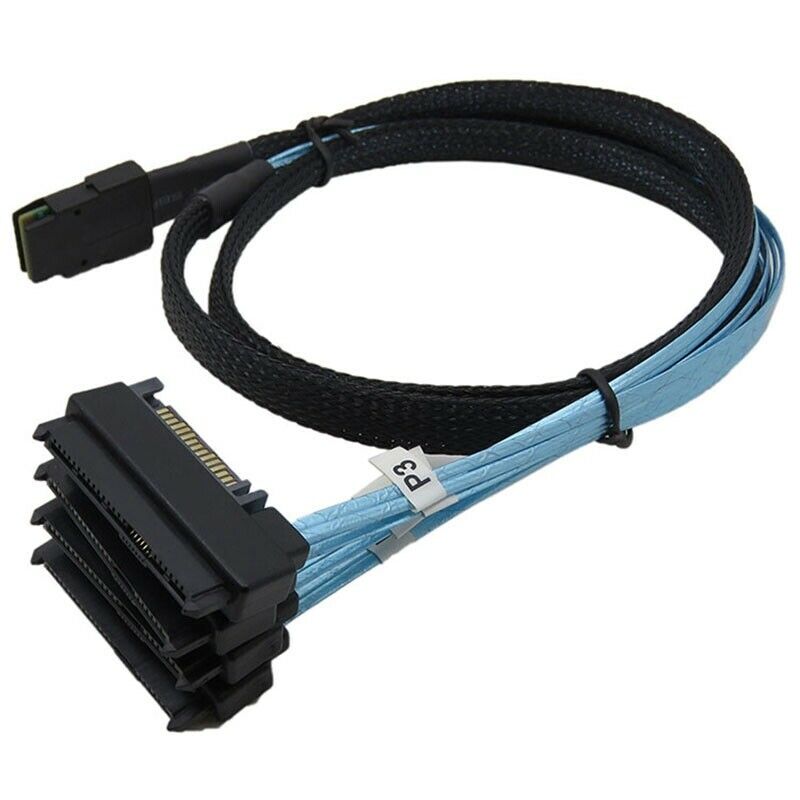 Mini SATA Power Cable SAS36P SFF-8087 to SFF-8482 SAS29+15P Connector Cable 4 S8