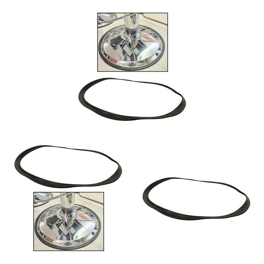 3x Barber Salon Chair Base Floor Protective Rubber Ring Gasket TRIM Protect