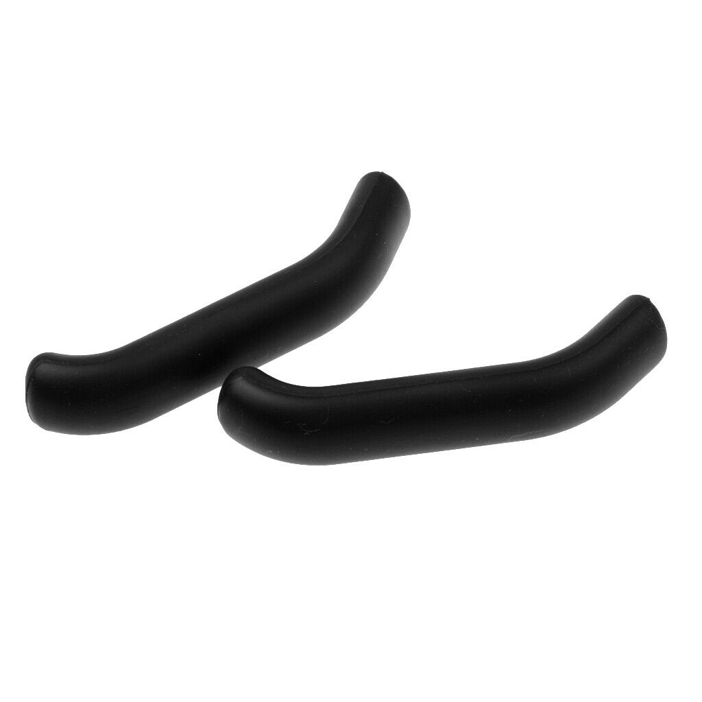 2 Pairs of  Brake Grip Covers Protective Cover Handle Guard Brake Lever - Black