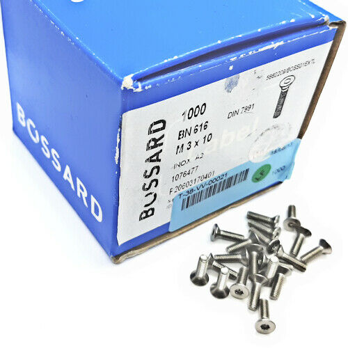 [300pcs] 1076477 M3X10/BN616 DIN7991 SCREW