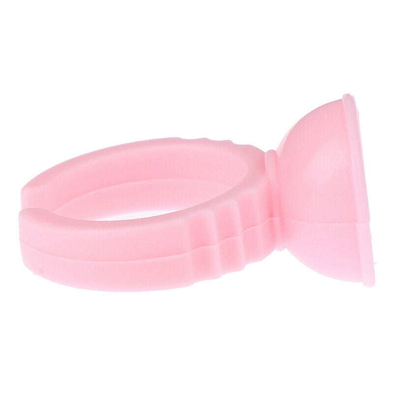 100Pcs Disposable Eyelash Extension Glue Rings Glue Holder Glue ContainerJCAUDF
