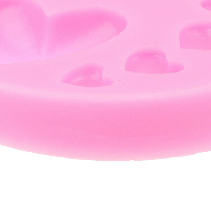 Loving Heart Shape Silicone Mold DIY Candy Paste Cake Decorating Tool Mo.l8
