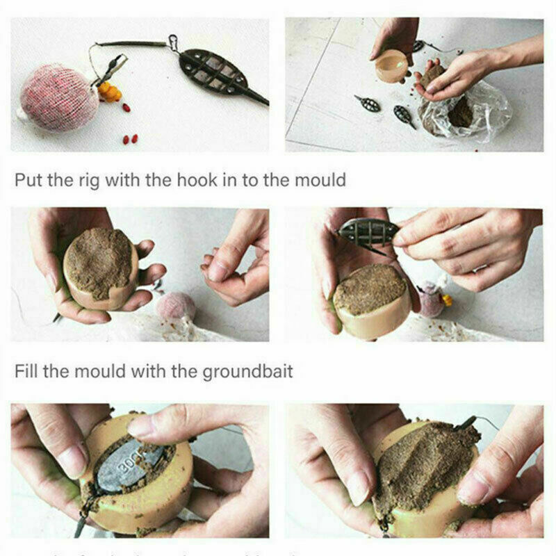 Inline Method Feeders Mould Kit 4+1 For Carp Fishing Tackle Practical Use Set-