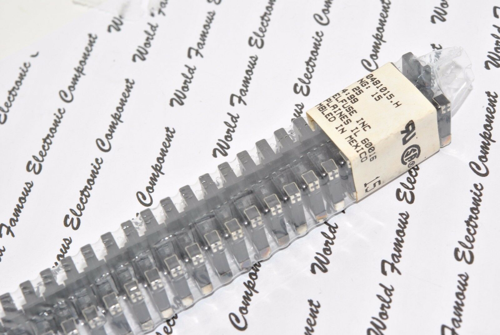 4PCS - LITTELFUSE rating:15 0481015.H 15A Alarm Indicating Fuse