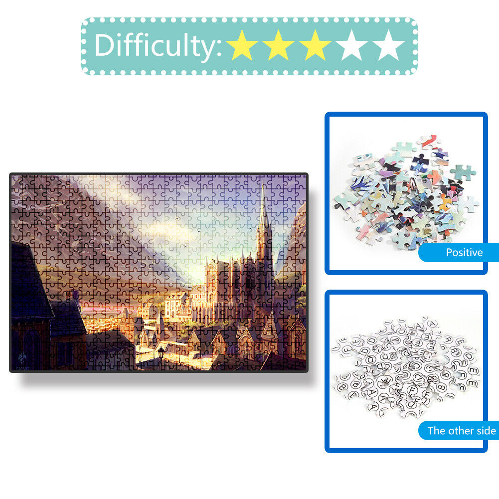 1000pcs DIY Paper Jigsaw Lost City Puzzle Toys Room Decoration Picture Gift @