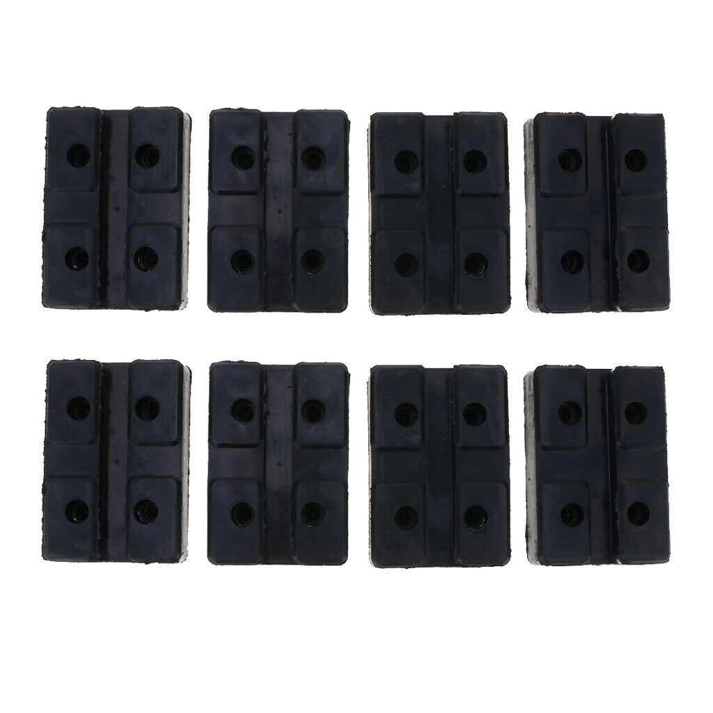 8x Car Post Lift Arm Pad Car Hoist Jack Frame Pads Auto Rectangle 120x80mm