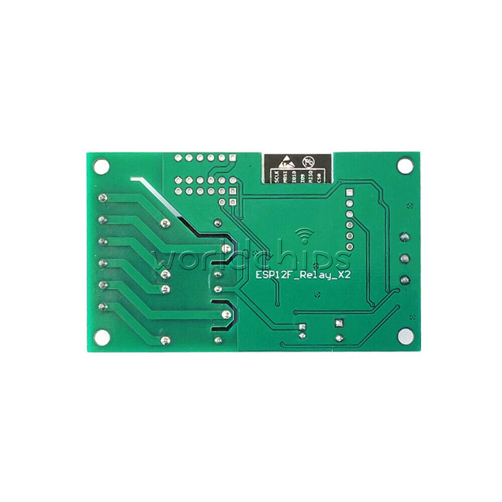 ESP8266 WIFI Dual Channel Relay Module 5V Power Supply ESP-12F Development Doard