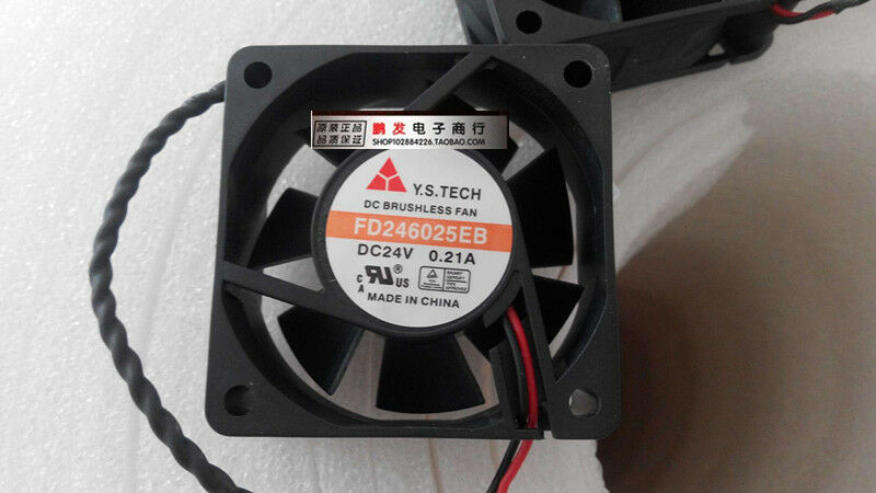 For Y.S.TECH FD246025EB 6025 24V 0.21A 6CM 60mm DC Brushless fan power inverter