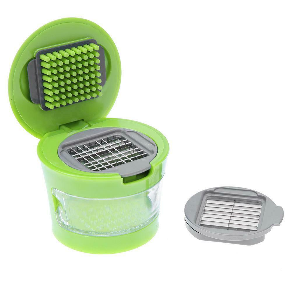 Portable Mini Garlic Grater Chopper Slicer Onion Hand Press Grinder Crusher @
