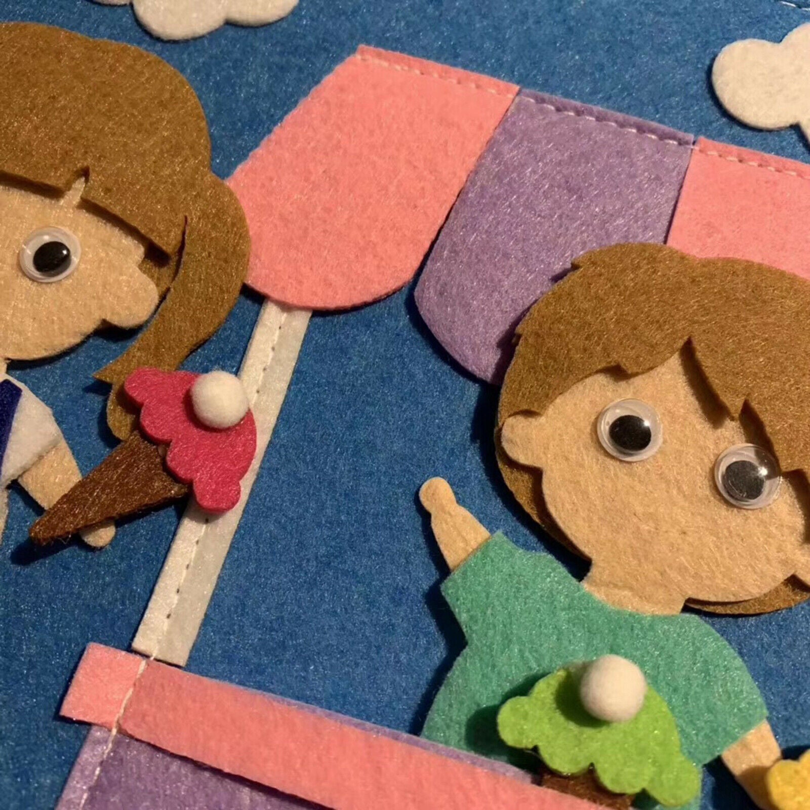 Felt Quiet Books   Soft Baby Book Touch and Feel Cloth Book Sensory Book