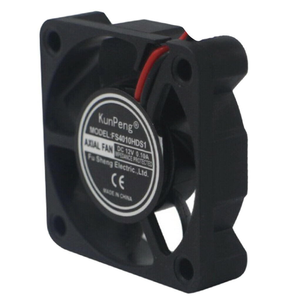 Plastic 4010 12V DC 40x40x10mm Brushless Silent Cooling Fan for LED Light CPU