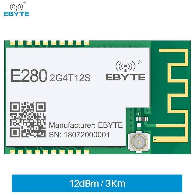 SX1280 LoRa 2.4GHz 12dBm IPEX/PCB Antenna 3km SMD UART LoRa Wireless Module