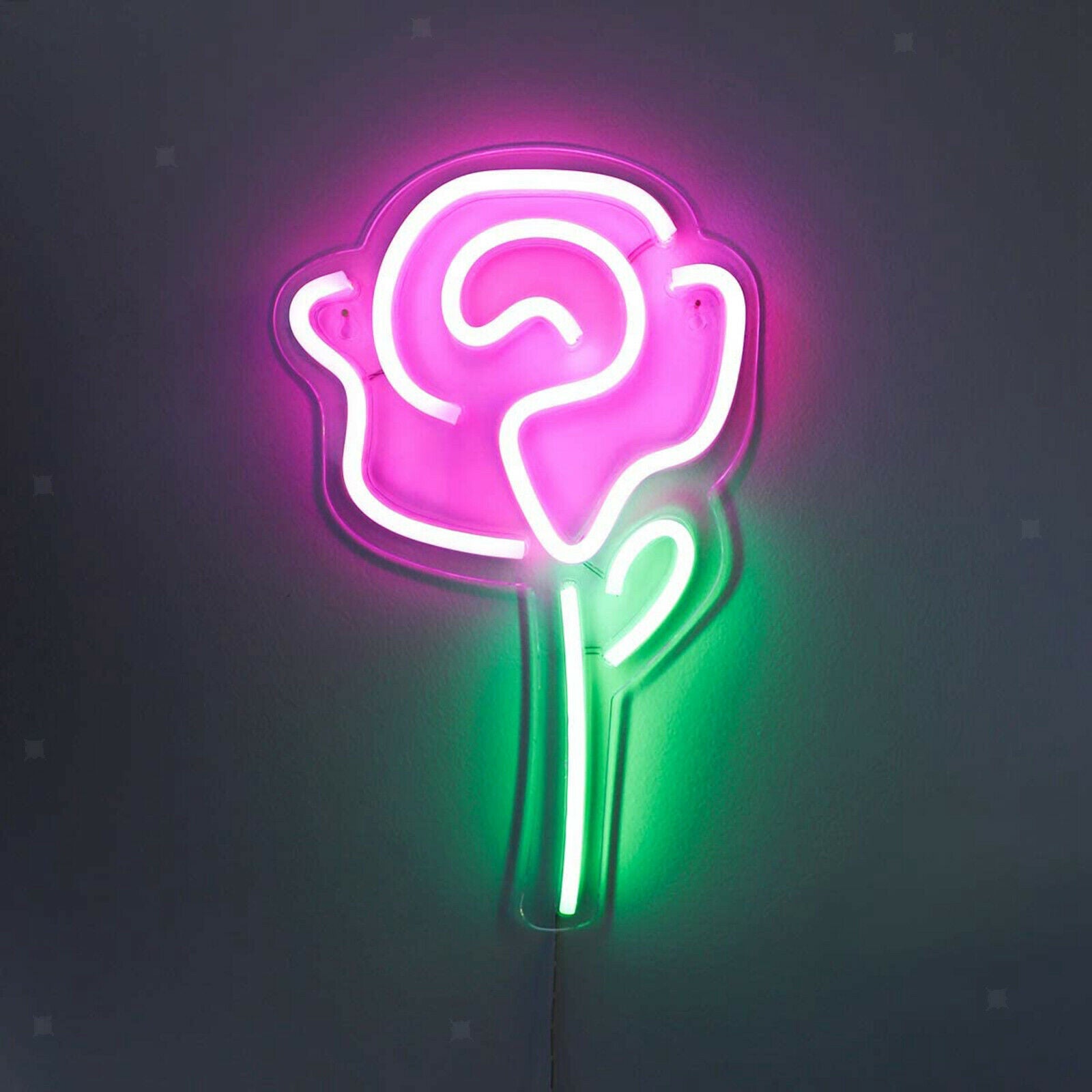 Red Rose Neon Signs Home Party Beer Bar Pub Recreation Garage Decoration