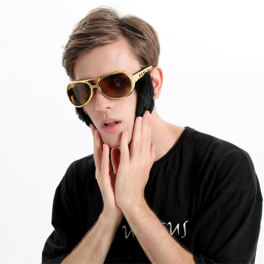 Prettyia Novelty 70s Disco Sunglasses Beard Glasses  Fancy Dress